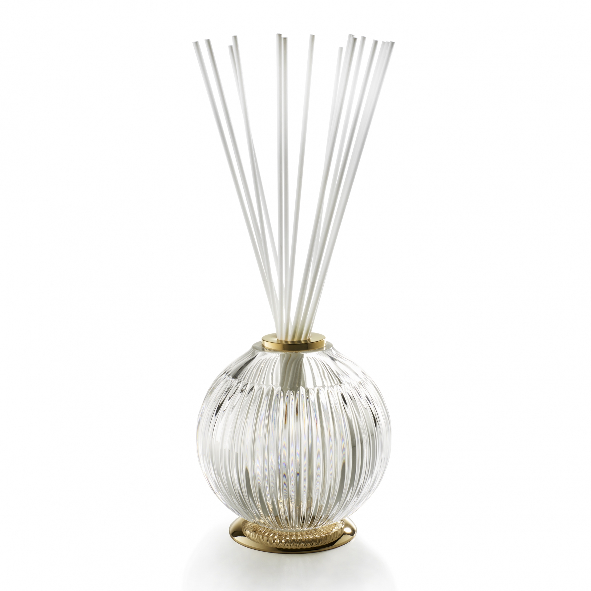 1848B-ELCR 3SC Ароматический диффузор из хрусталя 24% Pbo Прозрачная гравировка Elegance с основанием10.9000 D. 15 - H. 15 / 1.000 мл Fragranza / Eleganza (Work in Progress) Treesseci 3SC 