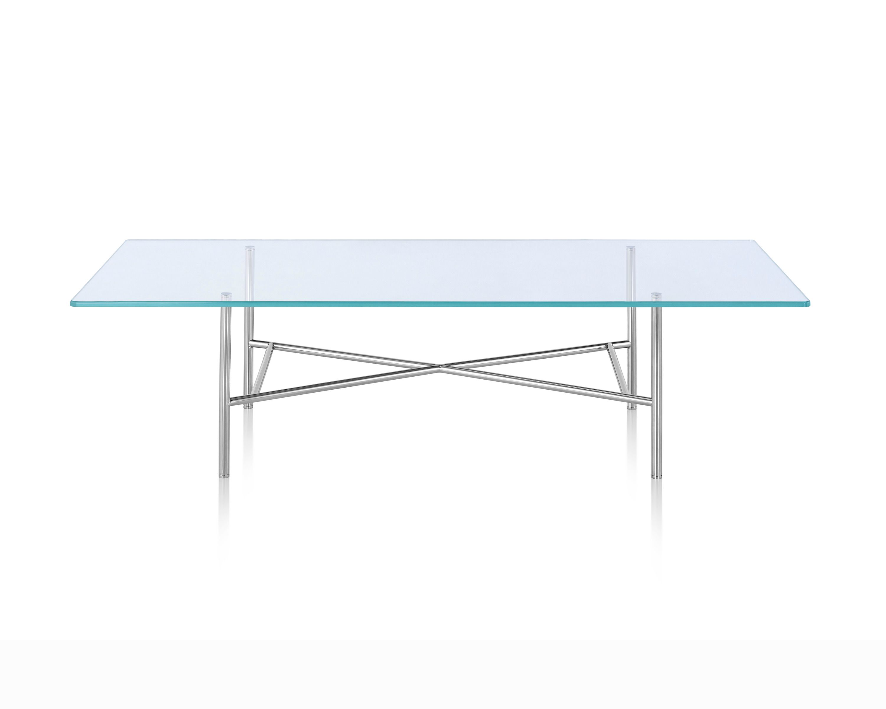 Прямоугольный стеклянный и металлический журнальный столик Herman Miller Layer ARCH-00033427 - Вид №12