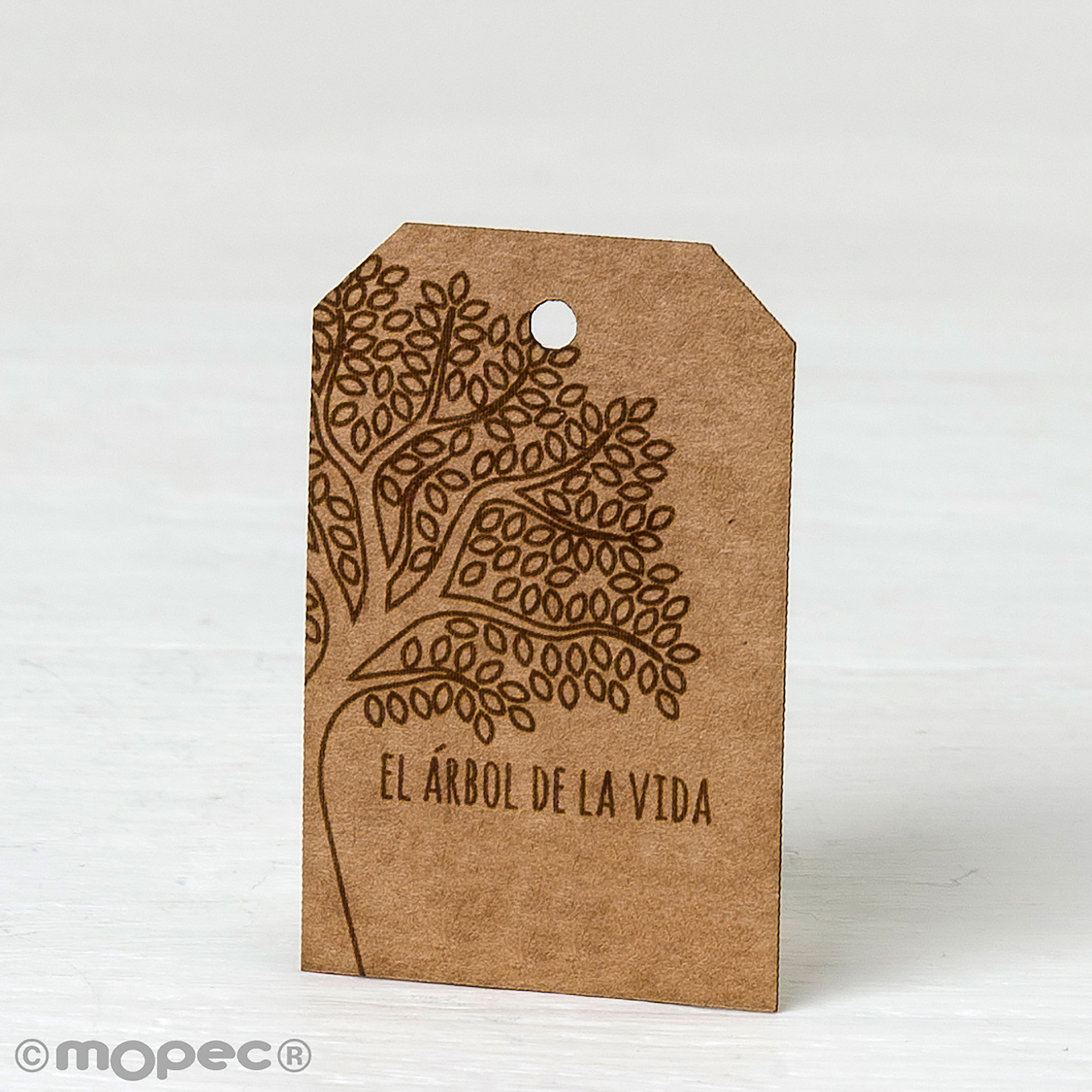 X112.61.1 Прямоугольная крафт-карта "древо жизни", 36uds. Dekoraniaevents Bodas 