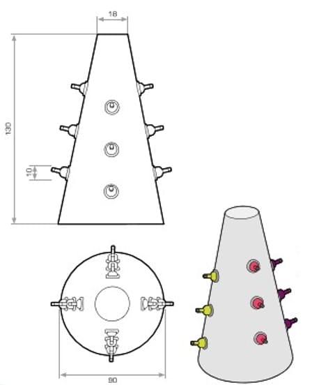 Напольная подставка для бутылок из полиэтилена Kloris FIZZ ARCH-00107269 - Вид №3