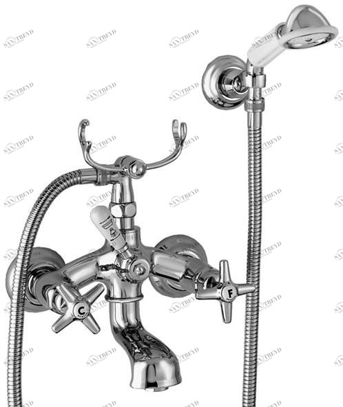 RUBINETTERIE STELLA Настенный смеситель для душа на 2 отверстия Italica It02204