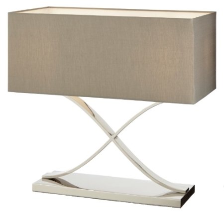 Настольная лампа Carrick brushed от RVAstley Хром 5860 RVASTLEY КЛАССИЧЕСКИЕ 061936 Бежевый;хром  - Вид №1