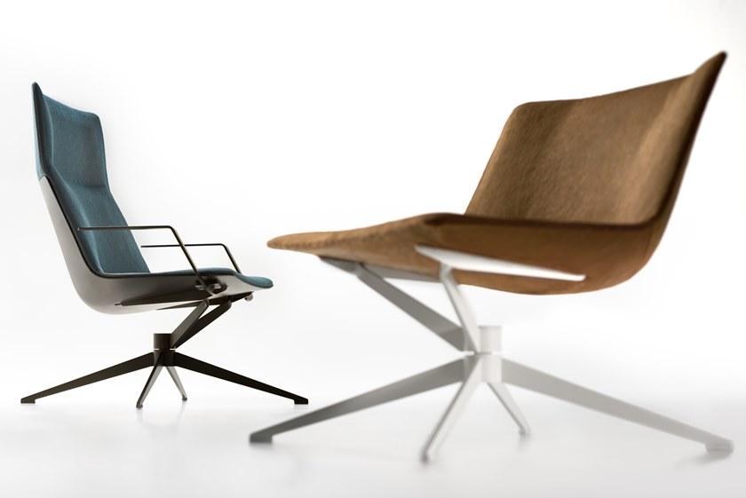 MDF Italia Кресло из ткани с 4 спицами и высокой спинкой Neil sun-id-1482969 - Вид №6