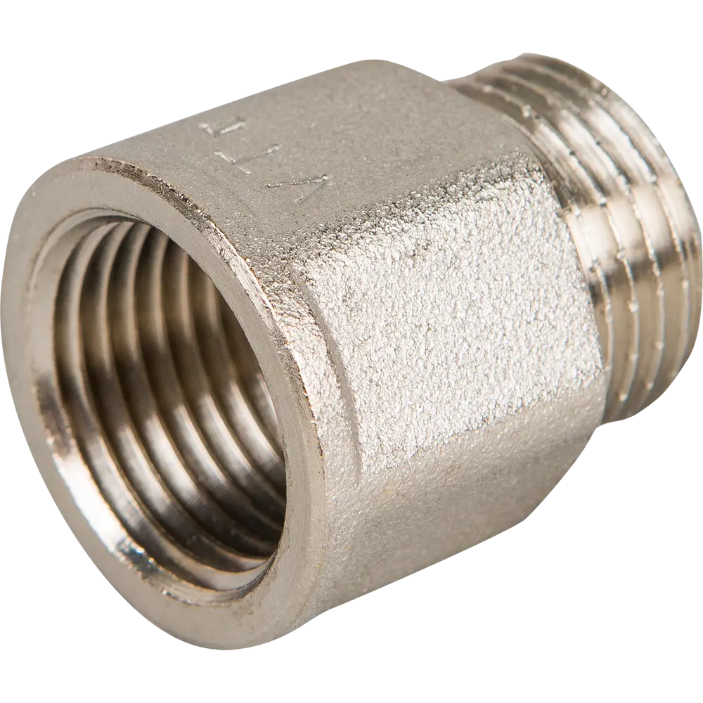Удлинитель Valtec резьба 1/2"х20 мм внутренняя-наружная никелированная латунь 10507497 STLM-2163321  - Вид №1