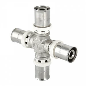 VTm.241.N.161616 Пресс-фитинг – крестовина Valtec 16 х 16 х 16 х 16 мм