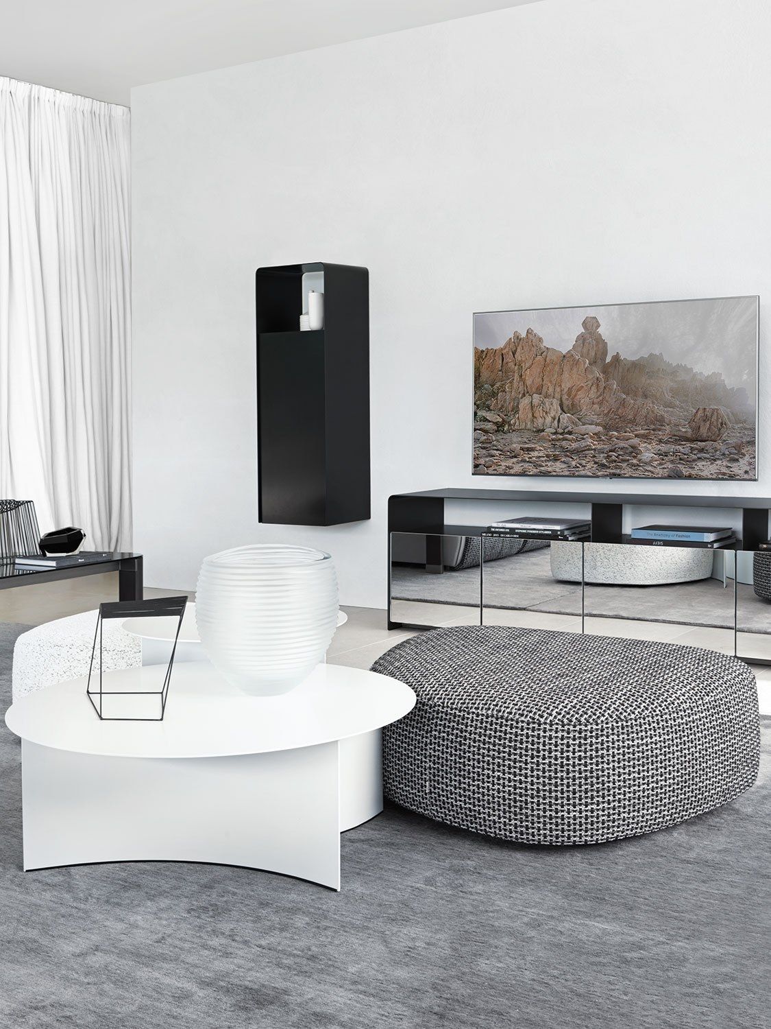 Круглый металлический журнальный столик Flou Pierre ARCH-00127357 - Вид №4