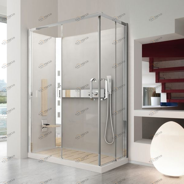 Душевая кабина NEXIS 1 A120x80 HYDRO Novellini NEXIS цвета светлый дуб, с высоким душевым поддоном NEXA129SM11KQNEXA129DM11KQ