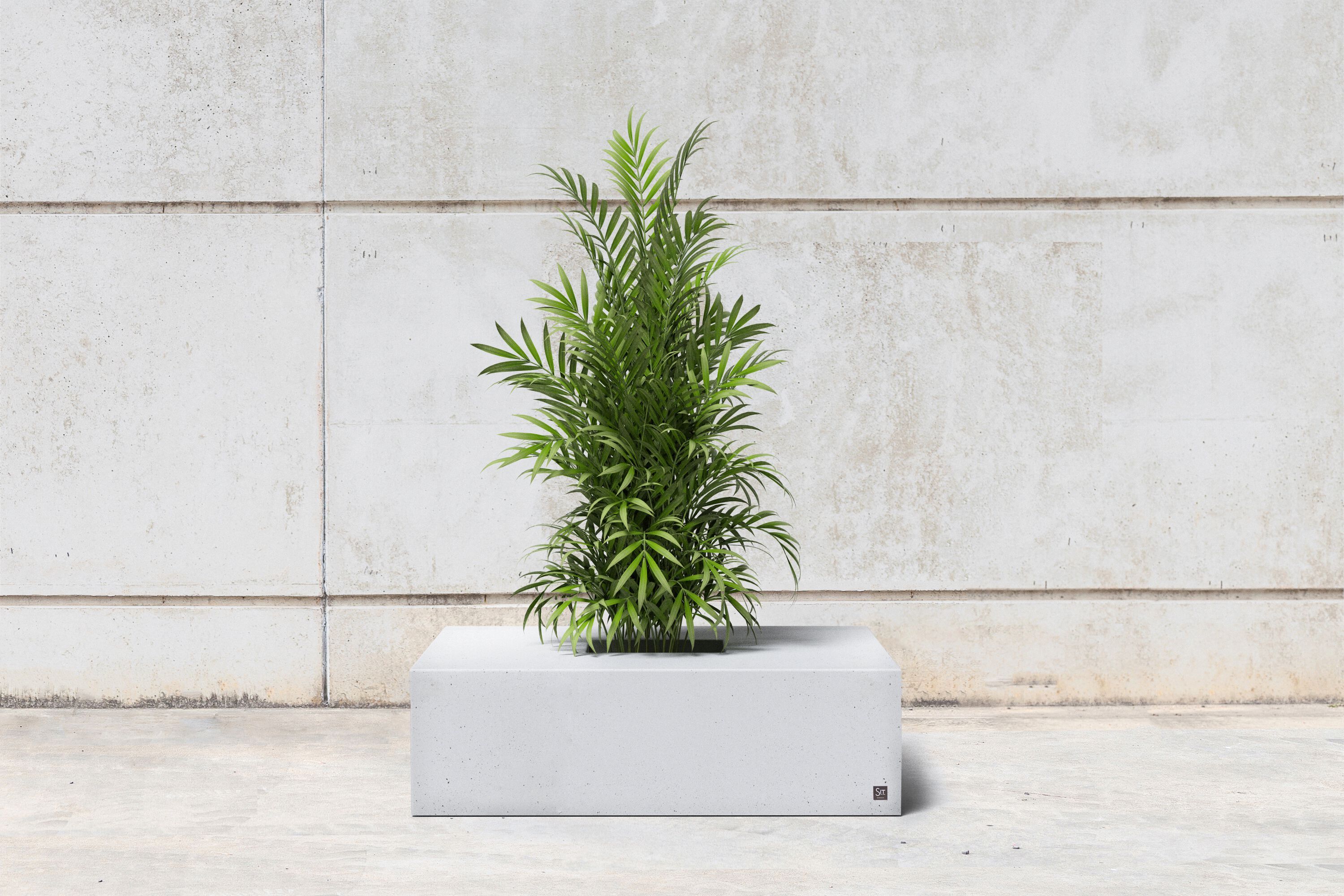 Скамейка из армированного волокном бетона со встроенной сеялкой SIT SQUARE ARCH-00145633 - Вид №5