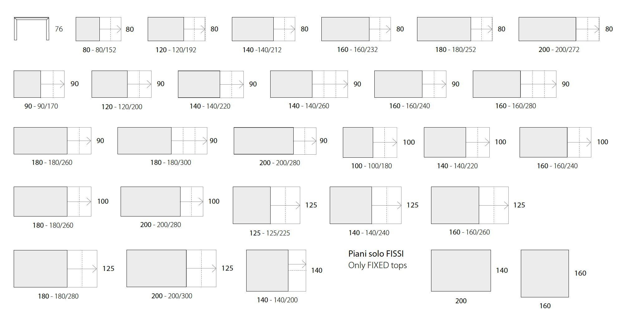 Стационарные и выдвижные столы с алюминиевой рамой и ножками RIFLESSI ARCH-00030734 - Вид №6
