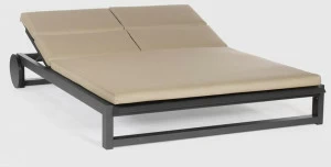 Sachi Алюминиевая регулируемая двуспальная садовая кушетка Spikes