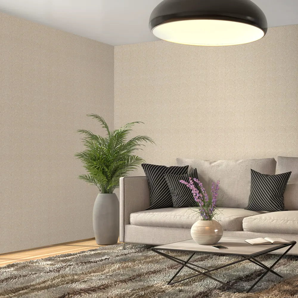 Обои флизелиновые Ateliero Kiyar бежевые 1.06 м 38332-13 STLM-2003934 - Вид №4