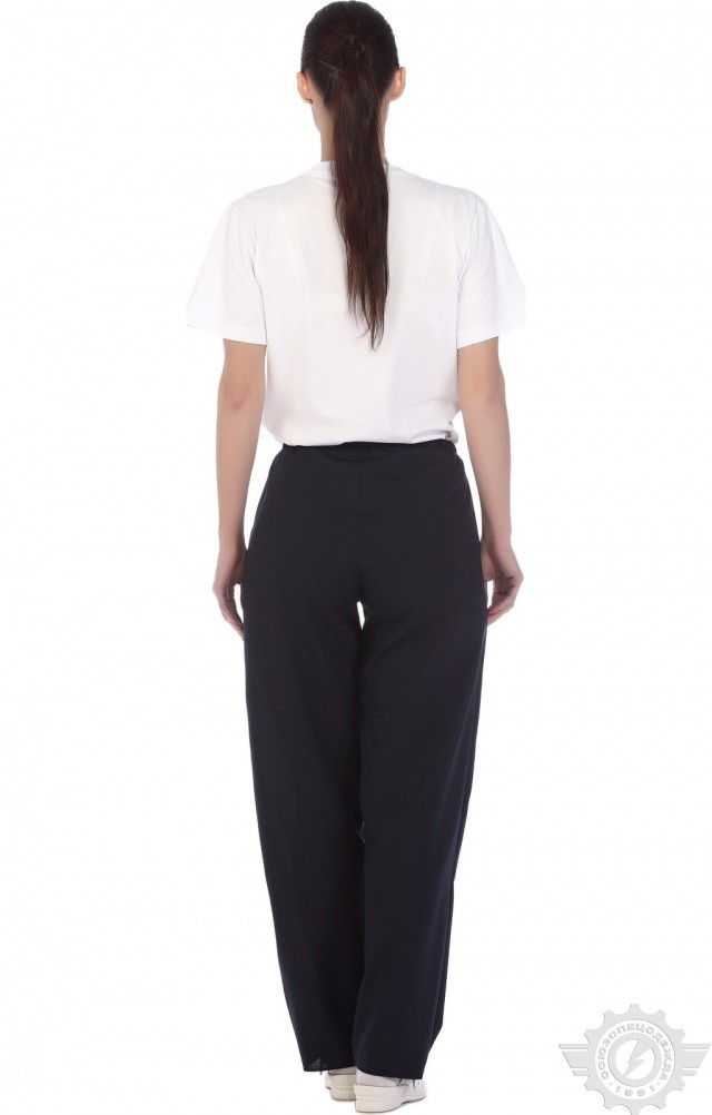 66072 Брюки ткань "Габардин" темно-синие  Медицинская одежда  размер 56-58 Спецодежда  - Вид №3