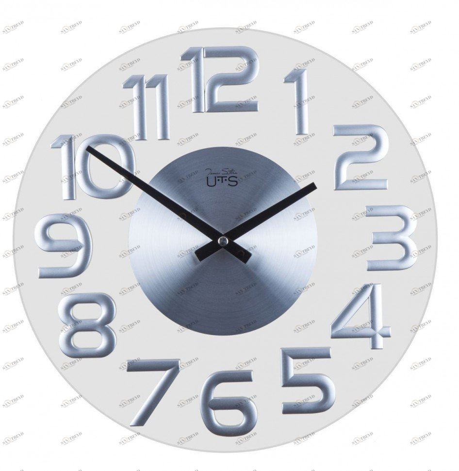 Часы настенные серебристые Tomas Stern 8016 TOMAS STERN ДИЗАЙНЕРСКИЕ 00-3872724 Хром 