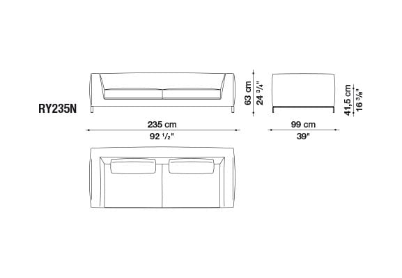 Ткань диван B&B Italia ARCH-00122417 - Вид №8