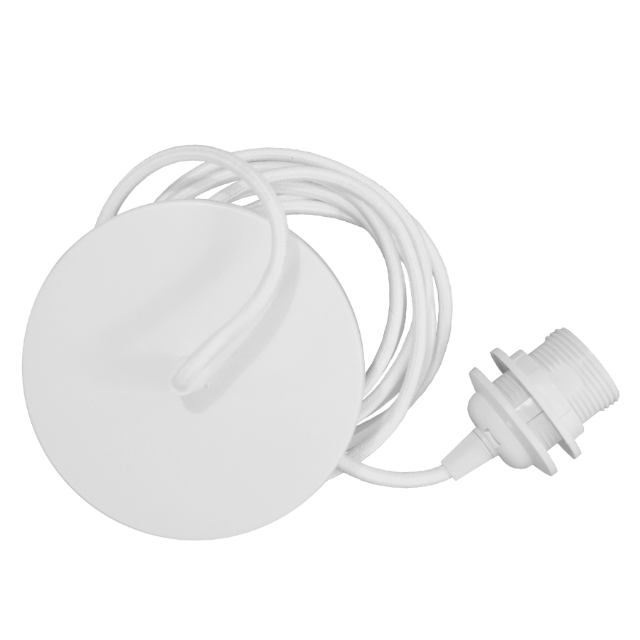 4144 Набор для подключения rosette white, метал. канопи (шнур-подвес) 2,1 UMAGE 