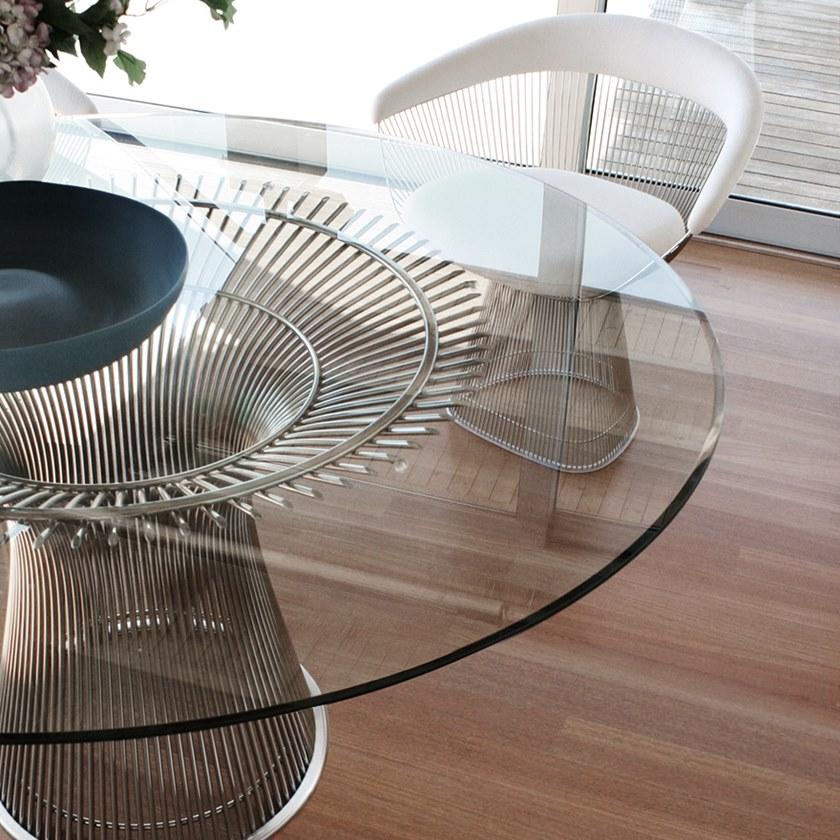 KNOLL Круглый стол из стали и стекла Platner sun-id-1493950 - Вид №4