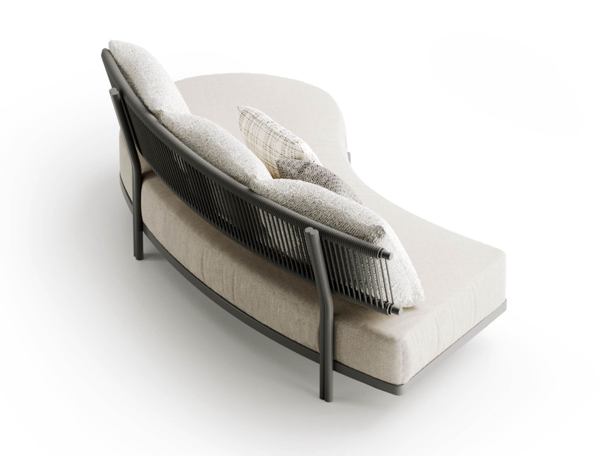 2-местный изогнутый тканевый садовый диван Atmosphera Лотос ARCH-00060360 - Вид №1