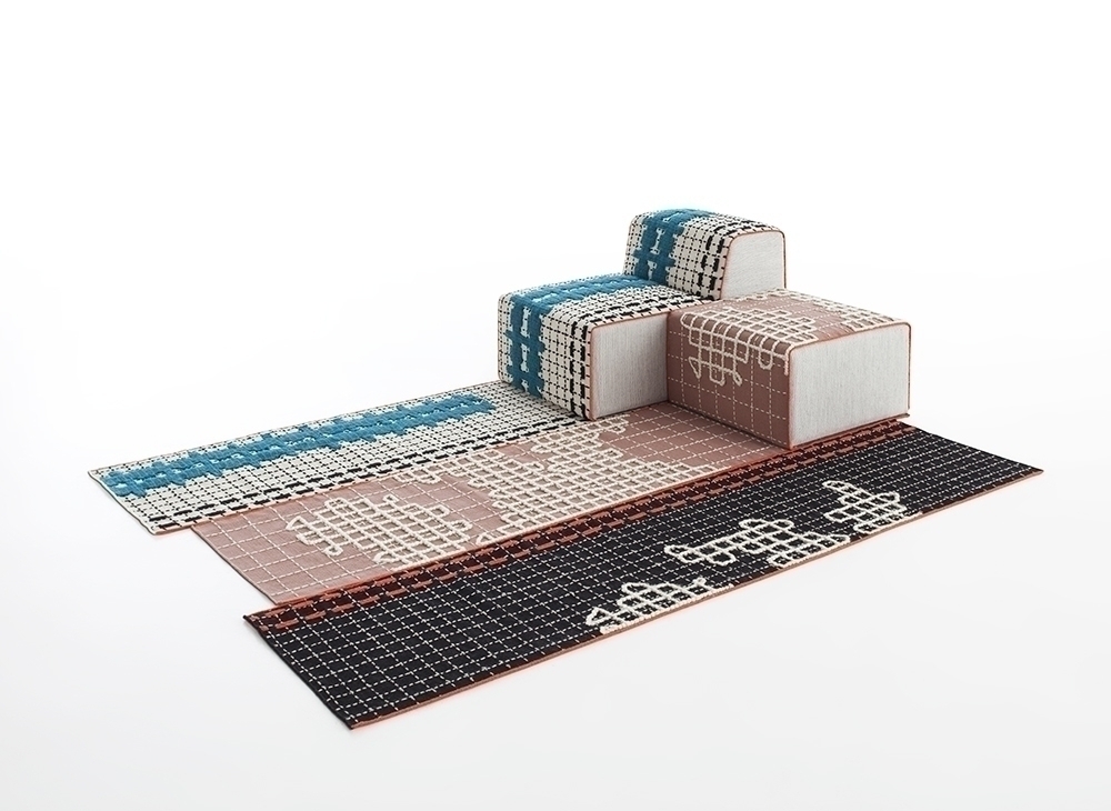 002658 Ковер Alfombras Natural 180 GAN Bandas - Вид №1