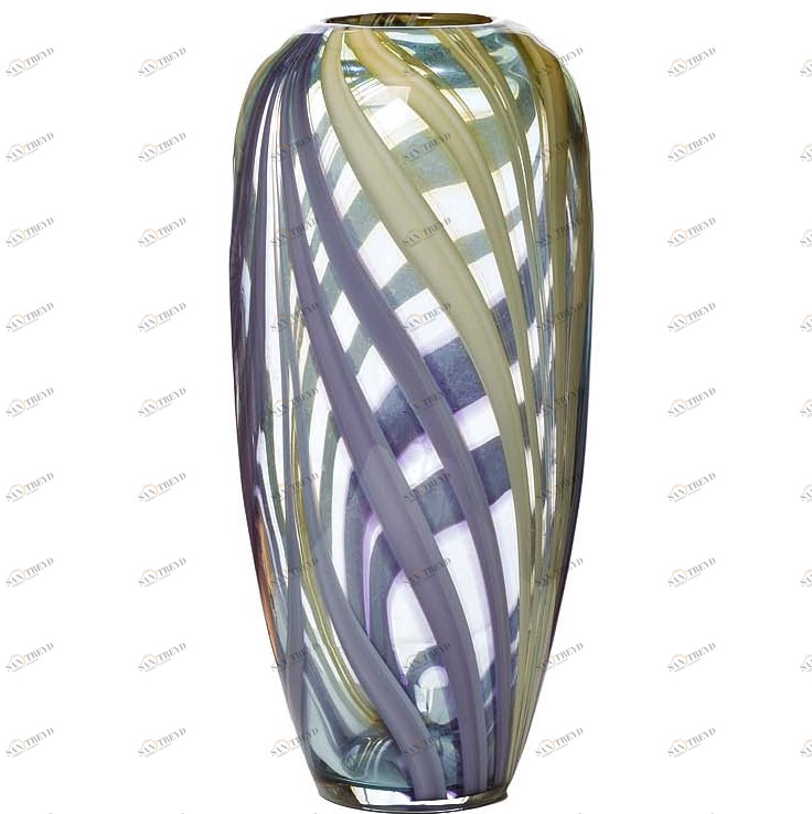 Ваза стеклянная фиолетовая 30 см от Garda Decor GARDA DECOR - 033975 Фиолетовый 