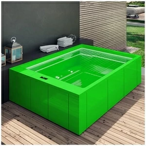 Бассейн Gruppo Treesse Muse Plus-V212I-ZE прямоугольный встроенный зеленый