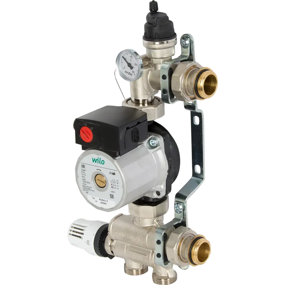 Насосно-смесительный узел Uni-Fitt Solomix c насосом Wilo RS 25/6 130 мм 471N1200 STLM-2155006