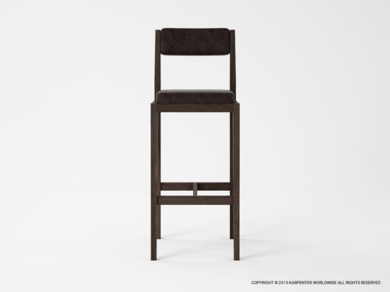 498_980 Барный стул с кожей Karpenter 