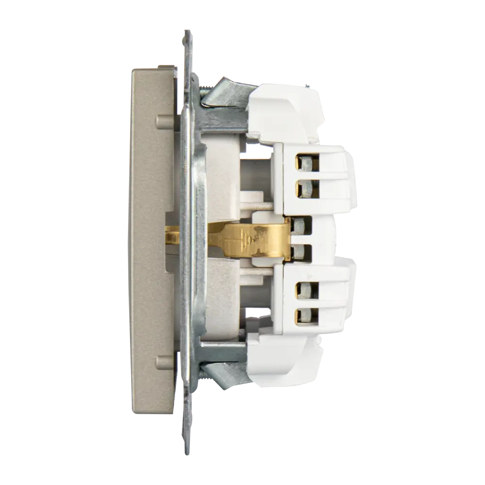 SYSTEME ELECTRIC W59 - механизм розетки скрытого монтажа в цвете платина 82797855 STLM-0036011 - Вид №4