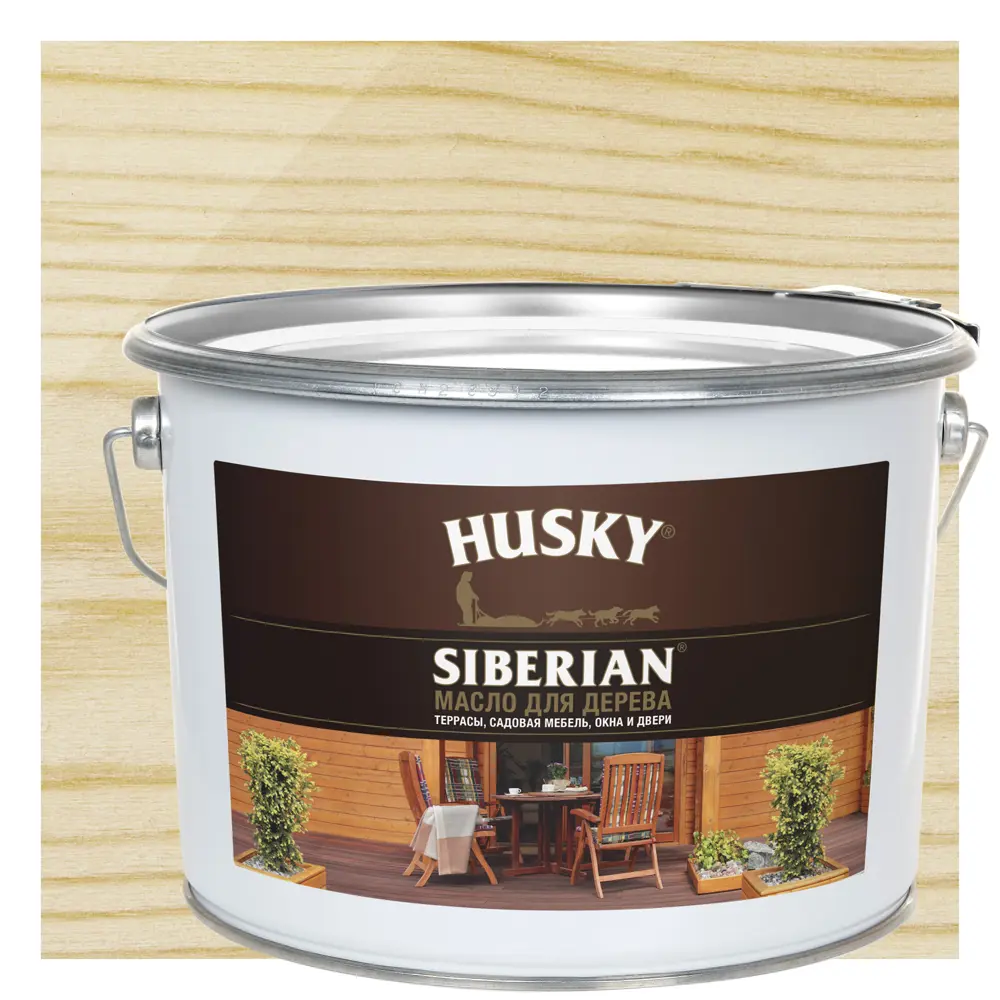 Масло для дерева Husky Siberian для наружных работ 9 л 89349450 STLM-1533340