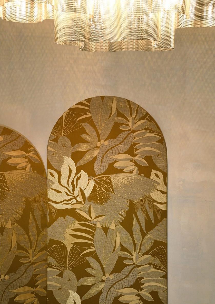 LELIEVRE Жаккардовая ткань с цветочными мотивами Nature précieuse 0609 - Вид №2