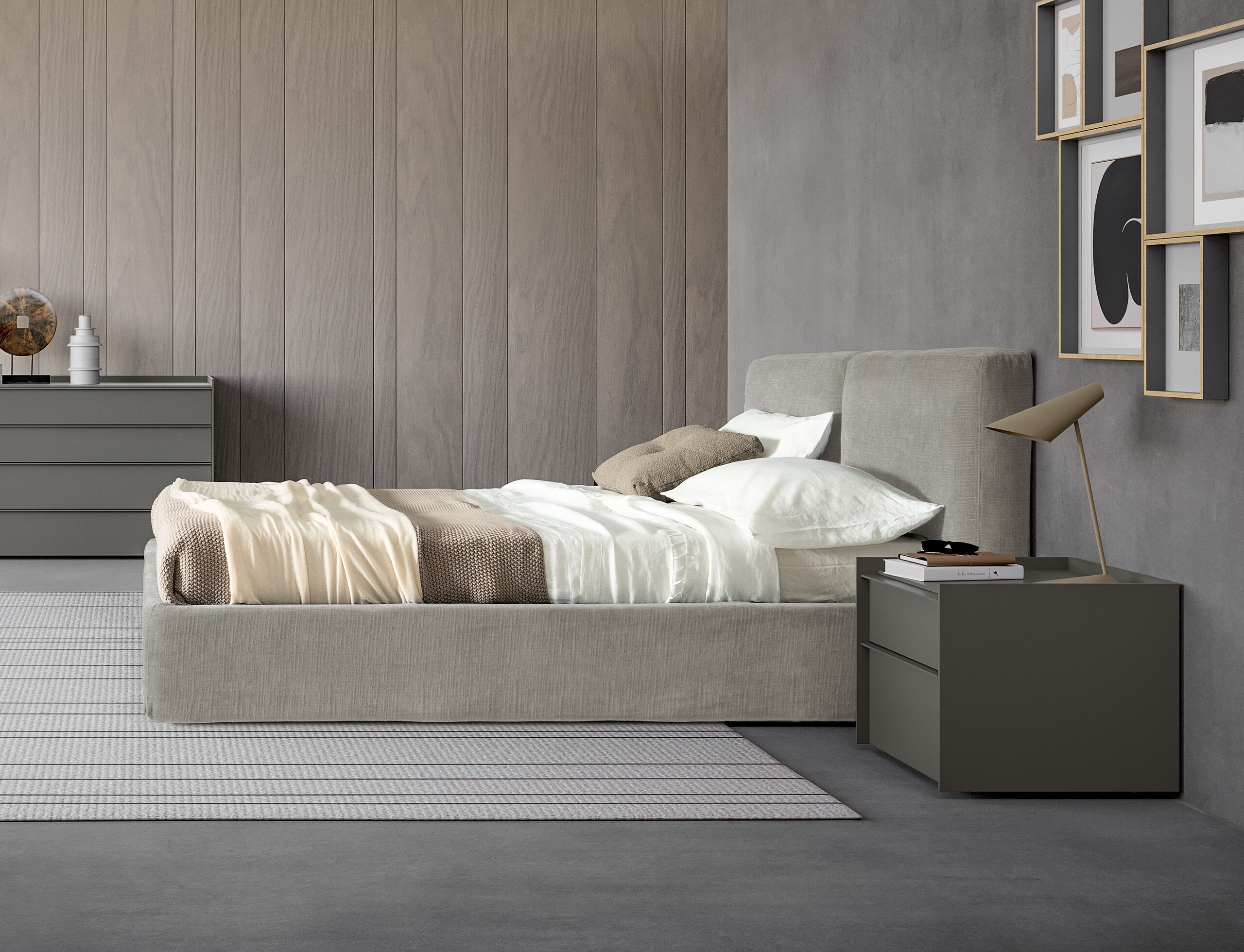 Двуспальная кровать из ткани Adok CLOUD ARCH-00116246 - Вид №5