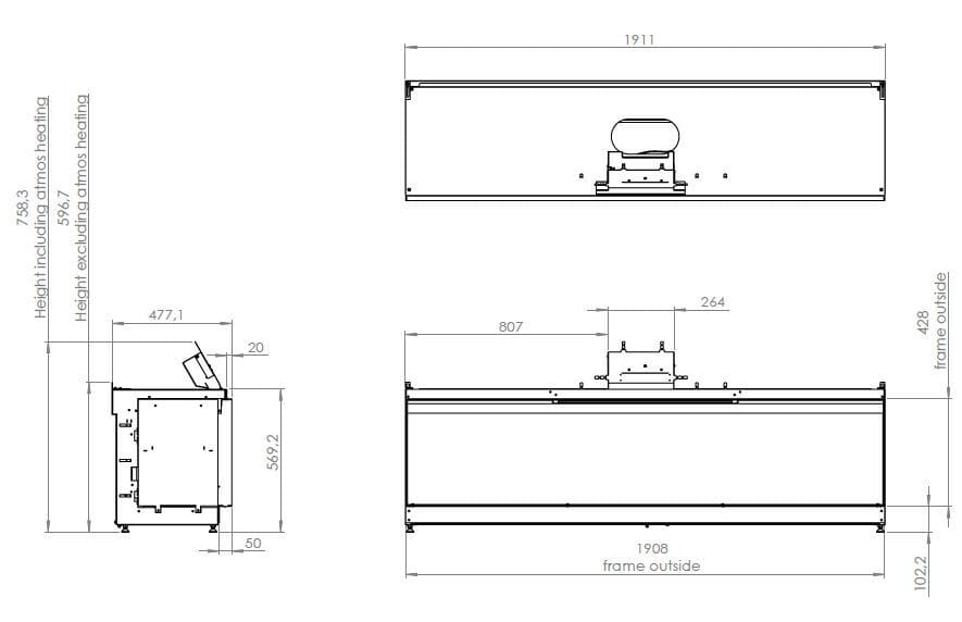 Голографический камин KALFIRE E-ONE 190F ARCH-00127143 - Вид №1
