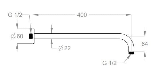 Настенный душ Fir Italia насадки для душа ARCH-00138563 - Вид №2