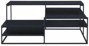 Ligne Roset Низкий квадратный стальной журнальный столик  19960380-19960381