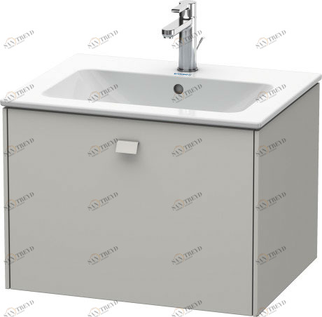 BR400100707 Brioso Тумбочка подвесная Бетонно-серый матовый декор Duravit