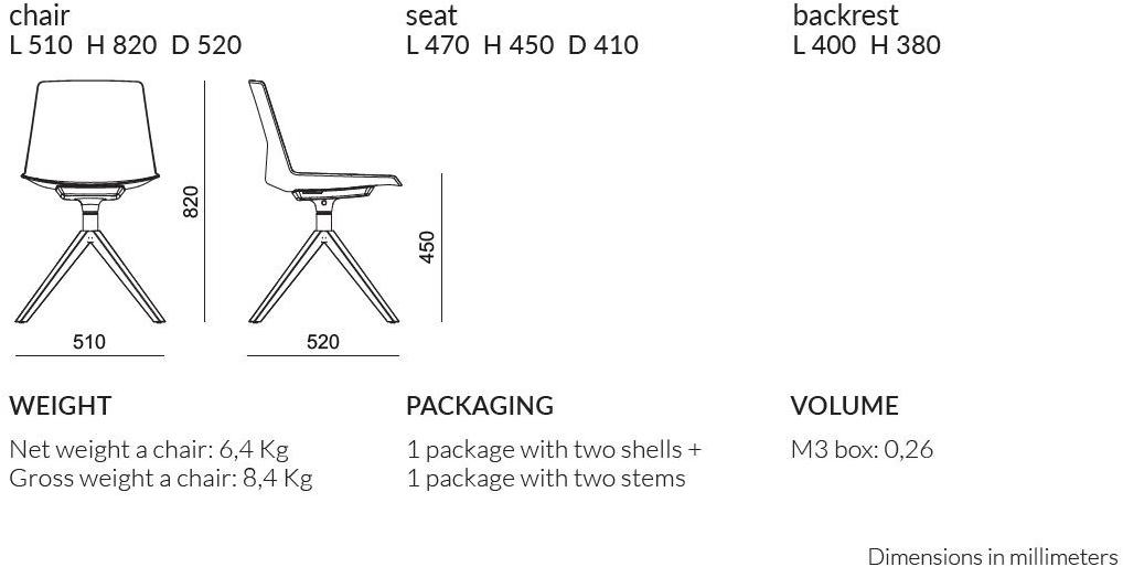 Quadrifoglio Кресло на эстакаде с подлокотниками Clue sun-id-1490521 - Вид №2
