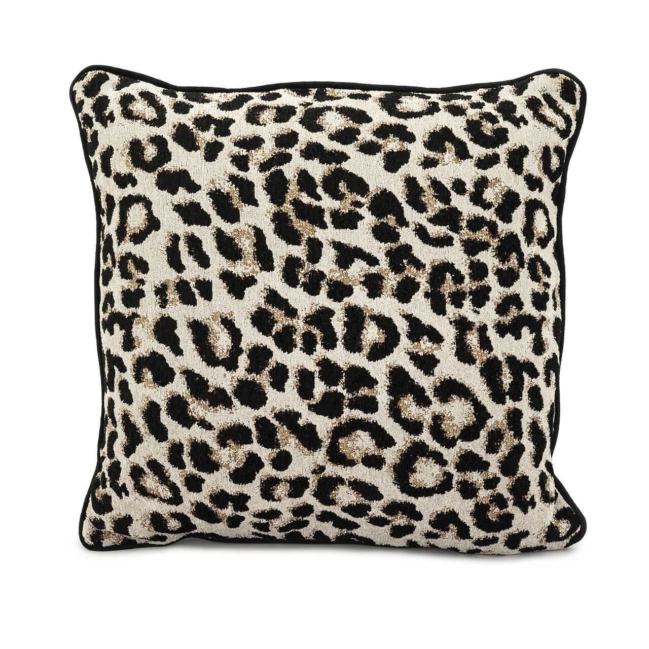 700490-LP ABHIKA ПОДУШКА GOTHA EDGE 50X50X13 LEOPARD  - Вид №1