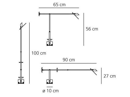 Регулируемая алюминиевая настольная лампа Artemide чувак ARCH-00042400 - Вид №15