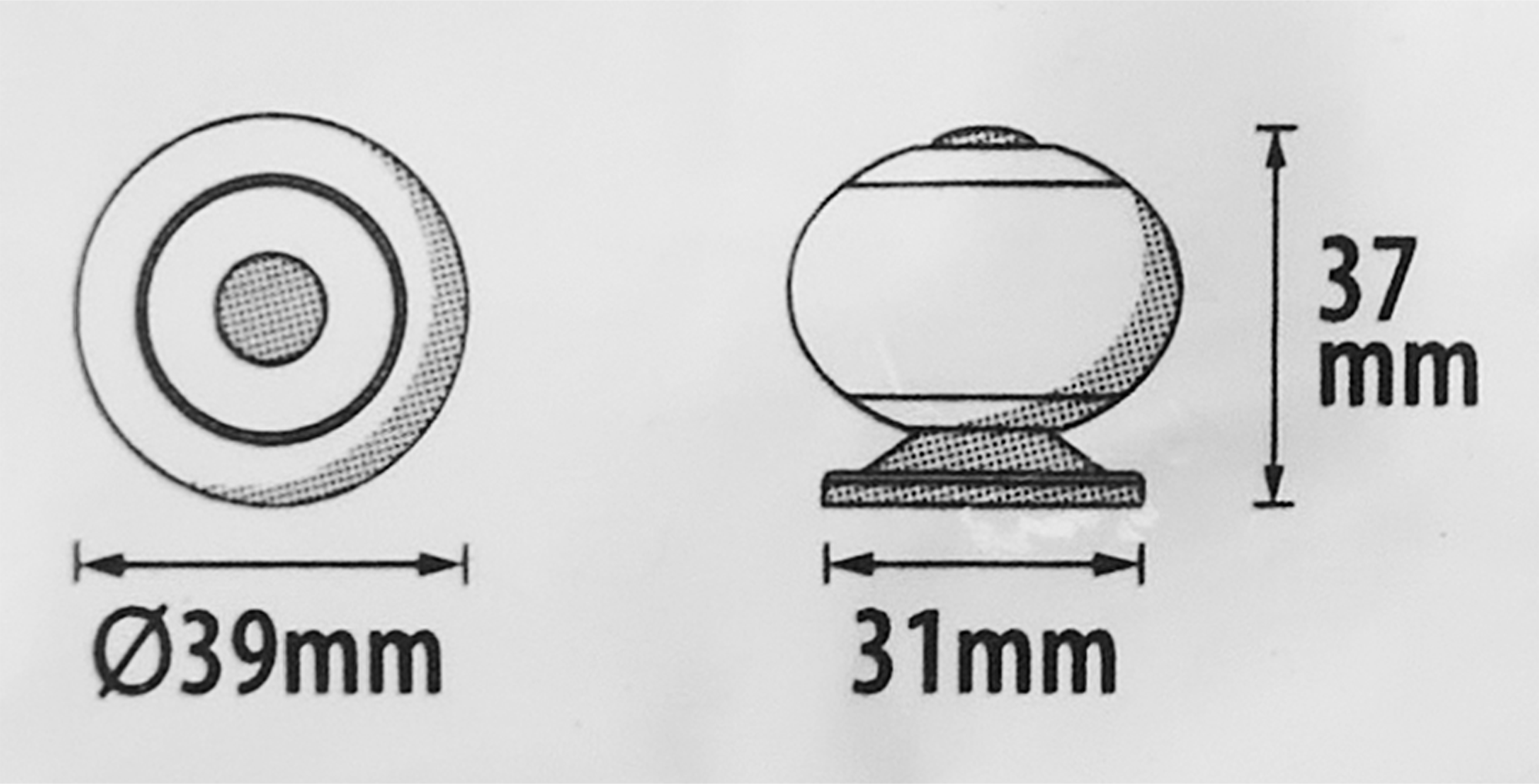 84492037 Ручка-кноб Gabi 40x40 мм, цвет треснутый фарфор STLM-0050607 INSPIRE  - Вид №4
