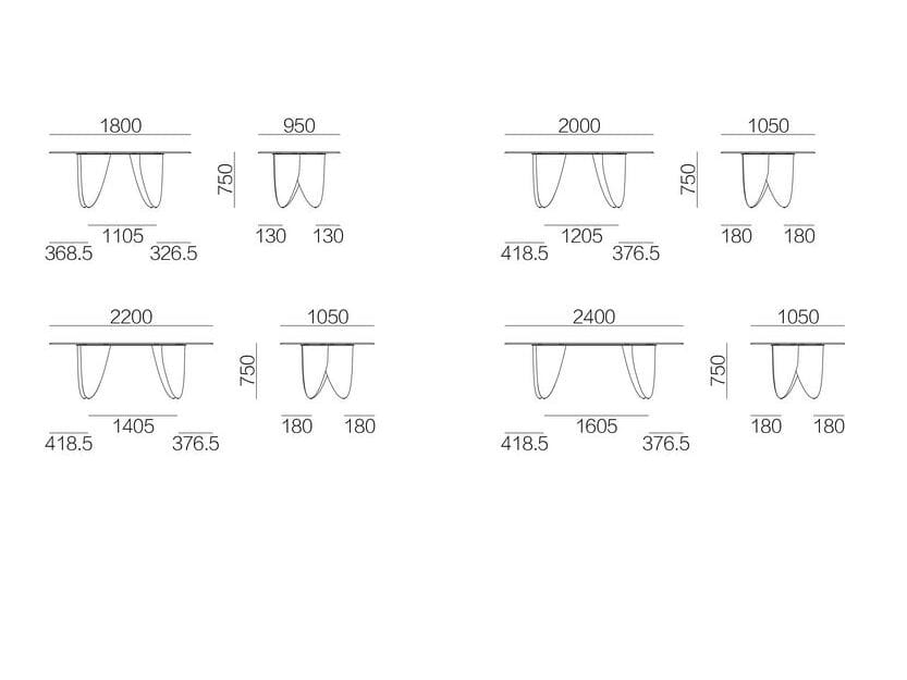 Прямоугольный мраморный обеденный стол HC28 maison BALLET ARCH-00141117 - Вид №4