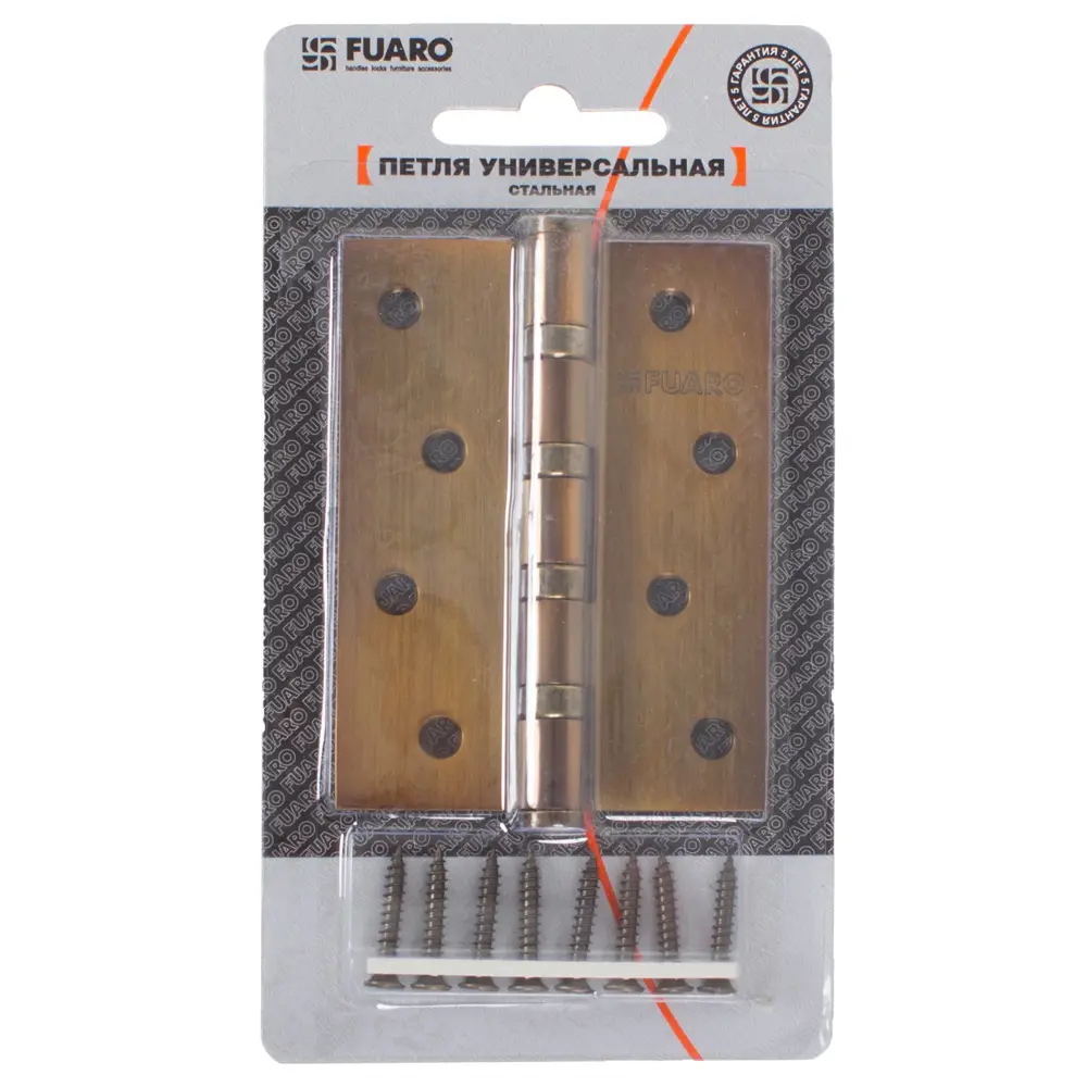 18829271 Петля универсальная 4BB/BL 100x75x2.5 мм, цвет кофе STLM-0013049 FUARO  - Вид №3