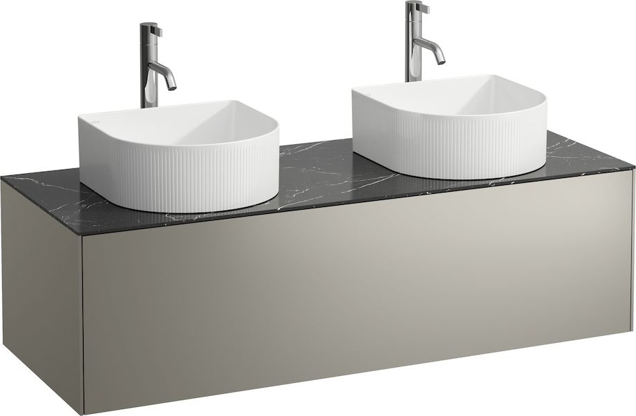 H4054280341431 Шкафчик, 1 ящик, совместим с раковиной-чашей 812340, 812341, 812342, 812343, с отверстием слева и справа, с отверстиями под смесители LAUFEN PRO - Вид №4