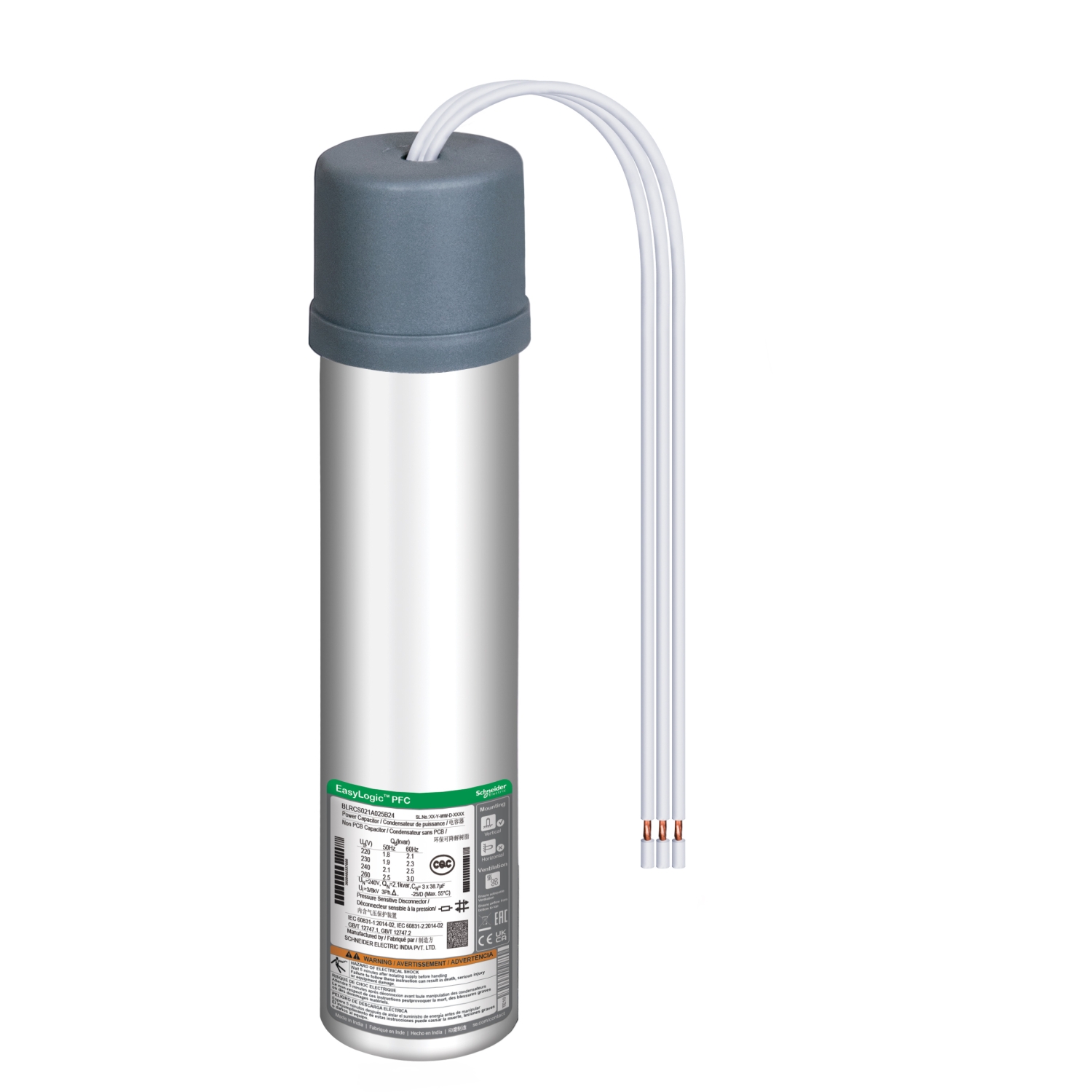 BLRCS050A060B52 Конденсатор EasyCan 5 кВАр 520В Schneider Electric 