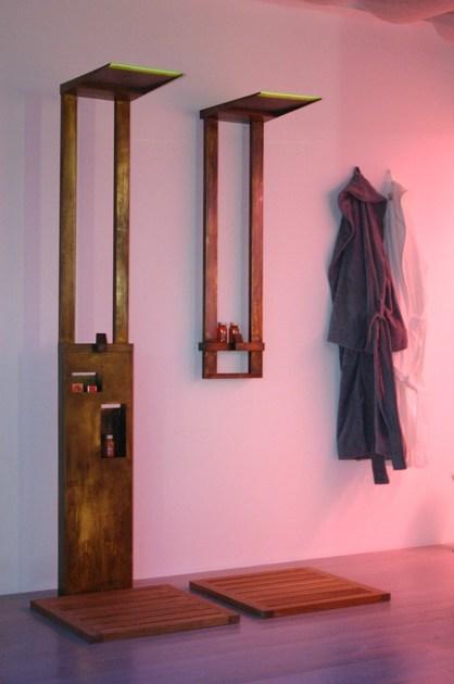 tender rain Душевая стойка из латуни напольная с ручным душем Menhir sun-id-1460105 - Вид №2