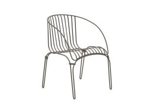 Стальной стул с подлокотниками