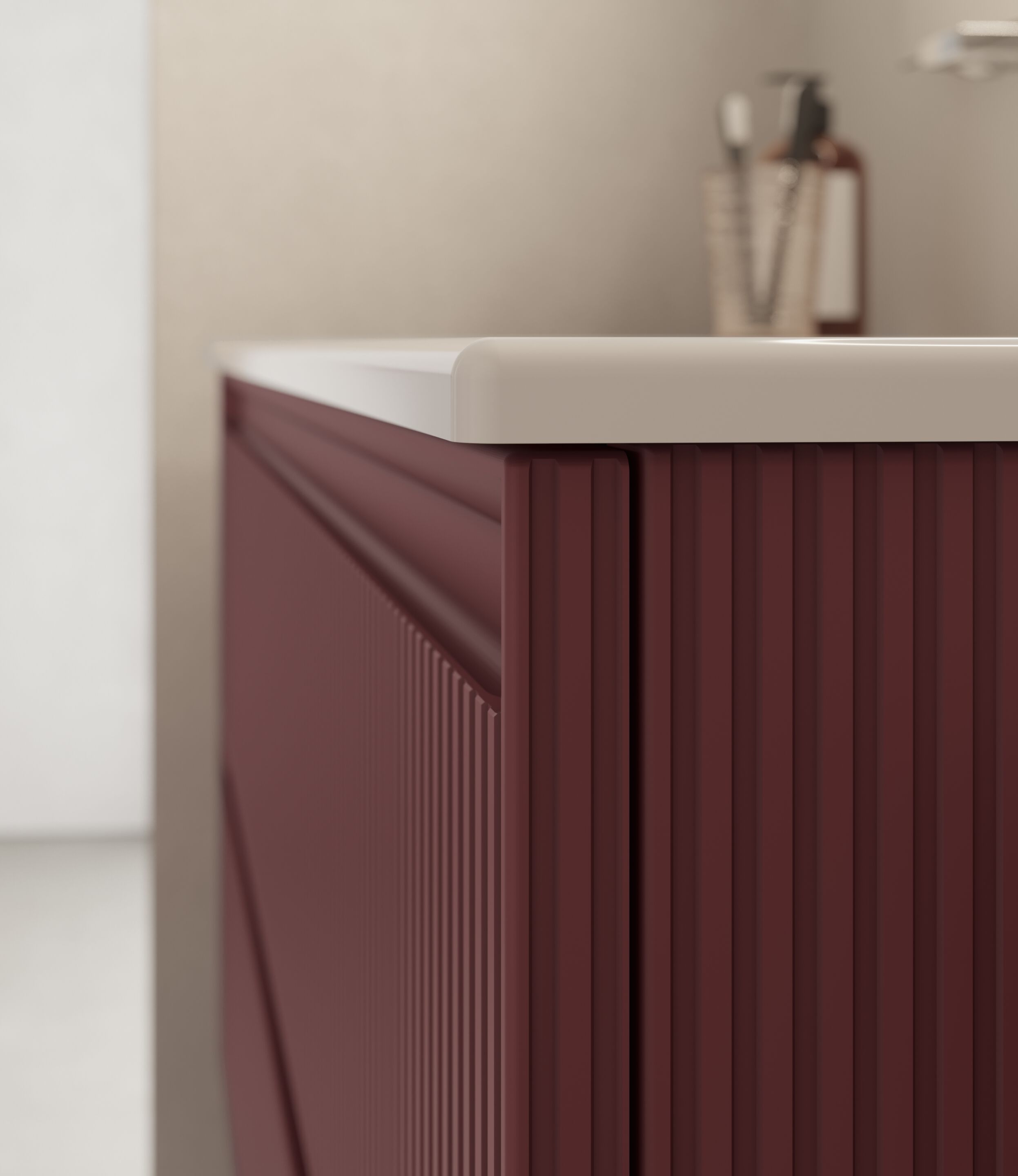 Подвесной шкаф с одной раковиной со встроенной раковиной Ideagroup Play ARCH-00071145 - Вид №2