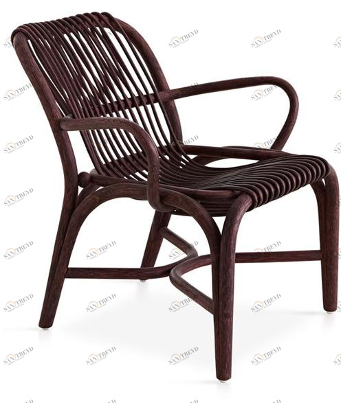 EXPORMIM Кресло из ротанга с подлокотниками Fontal T012 r