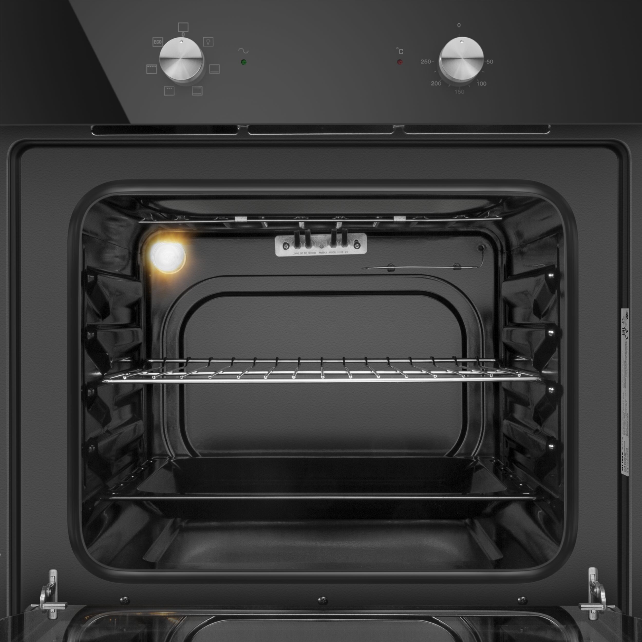9904387 Электрический духовой шкаф HOMSair OES660BK01 черный STDN-0017929 - Вид №3