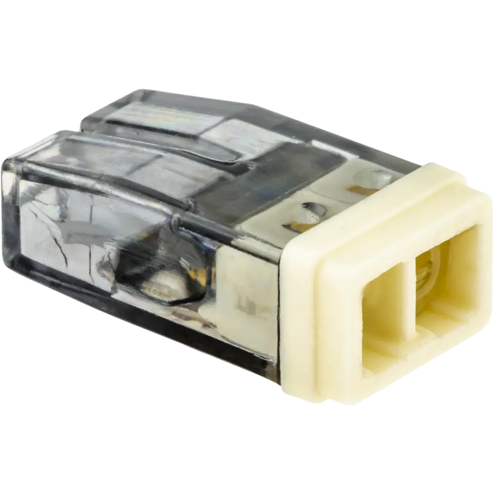 84509778 Клеммы монтажные самозажимные с пастой Duwi СМК 772-208 2-проводные 2,5мм² прозрачные 5шт 26728 7 STLM-1119432  - Вид №1