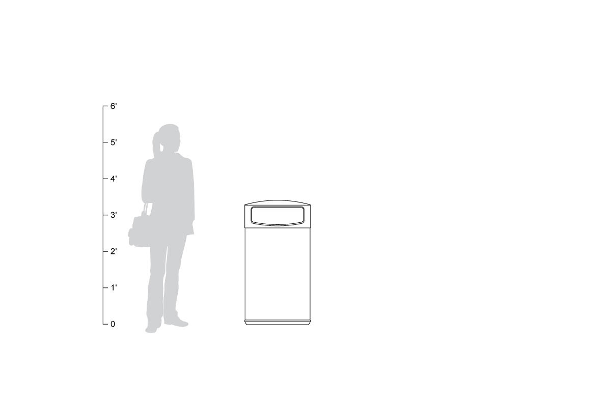 FSRT191 Универсальная емкость для мусора и утилизации  Forms-surfaces  - Вид №25