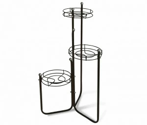 Подставка для цветов Kaskad 2 чёрно серый SHEFFILTON ПОДСТАВКИ ДЛЯ ЦВЕТОВ 014985 Черный